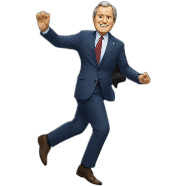 george Bush getting a shoe thrown at him emoji