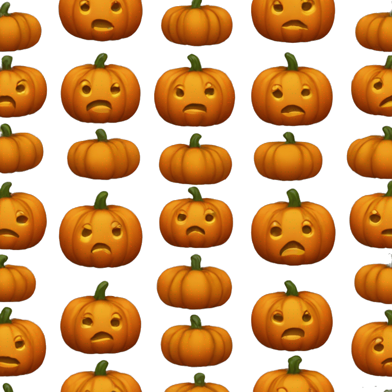 regular pumpkin emoji