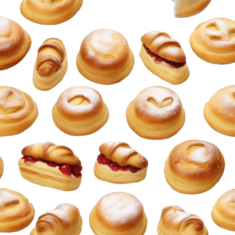 Fresh baked Paris pastries ￼ emoji