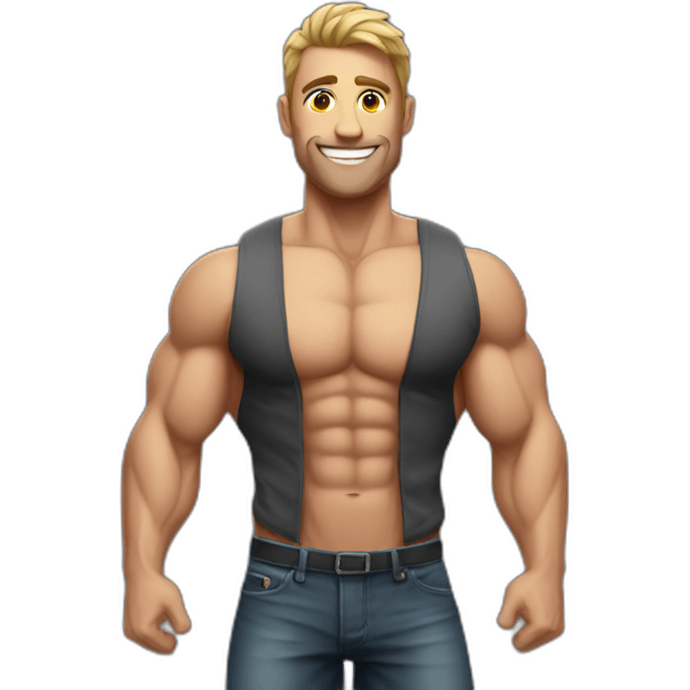 sexy muscle man emoji