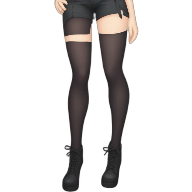 anime girl thigh high emoji