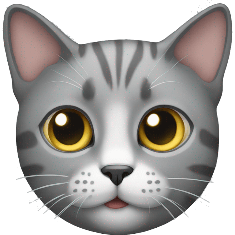 A grey cat emoji