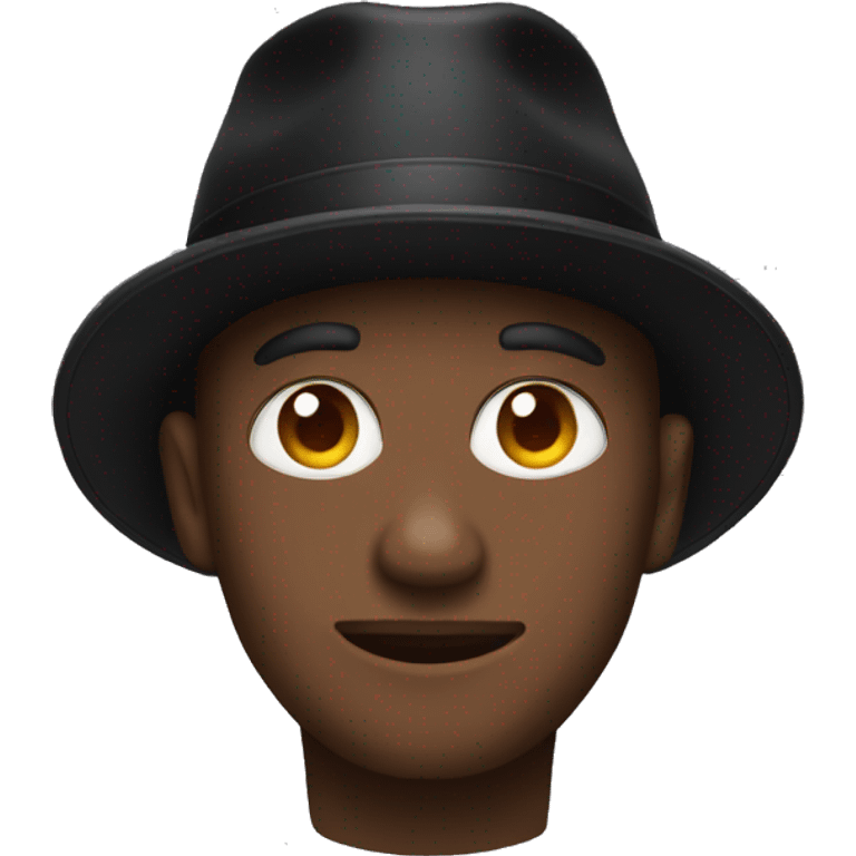 black hat emoji