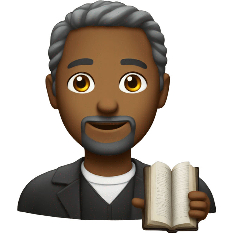 pastor and bible emoji