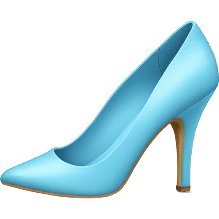 Light blue high heels emoji