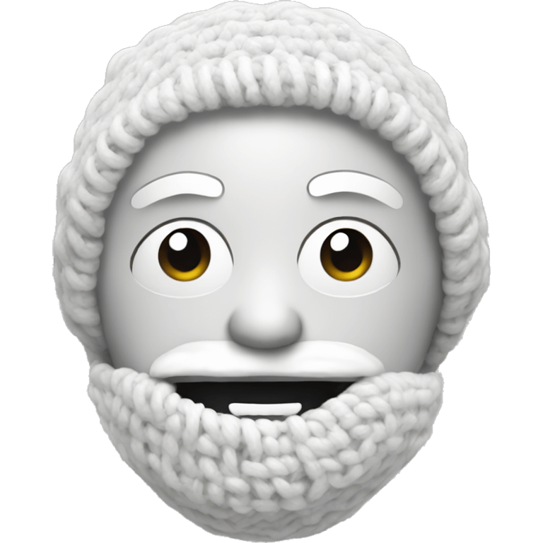 White crochet emoji