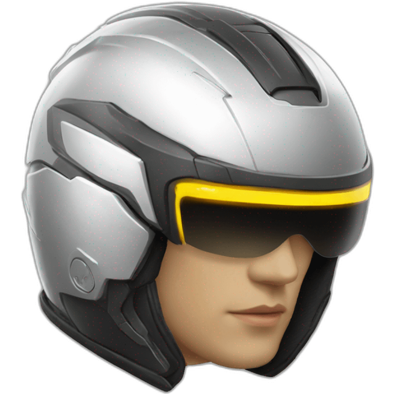 thunder cyberpunk motorcyle helmet emoji