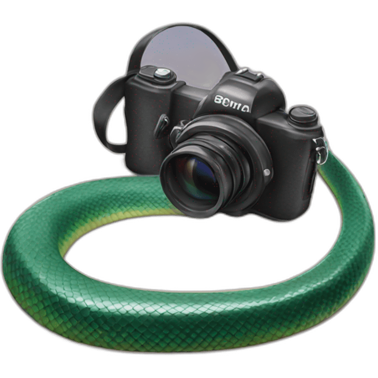 snake with camera emoji