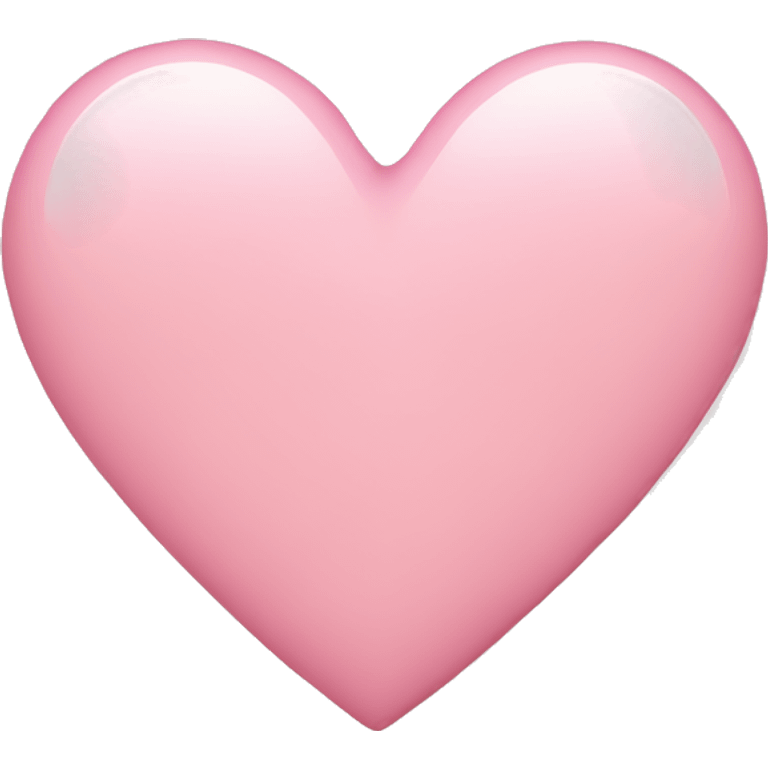 Light pink heart emoji