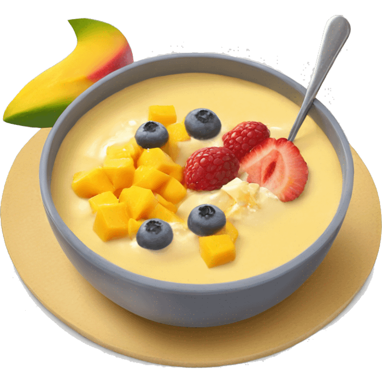 mango smoothie bowl emoji