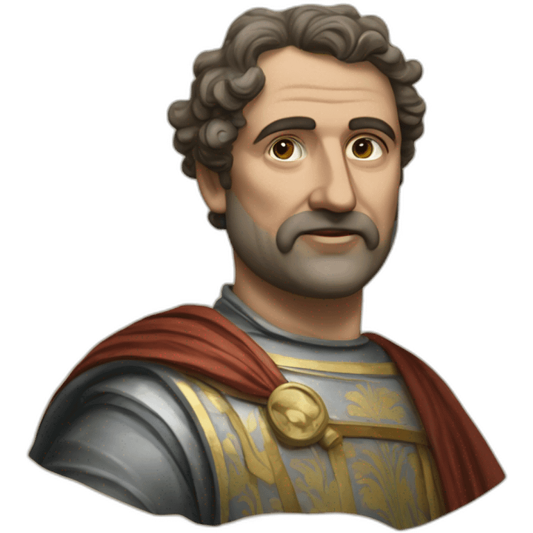 Publio Aurelio stazio (personaggio di un libro), vestito da antico romano emoji