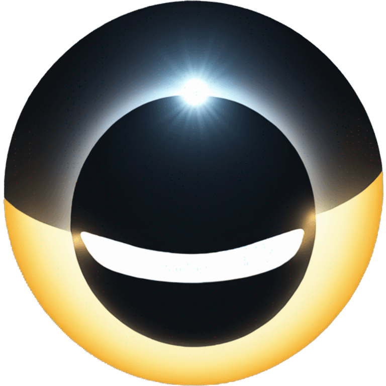 total solar eclipse emoji