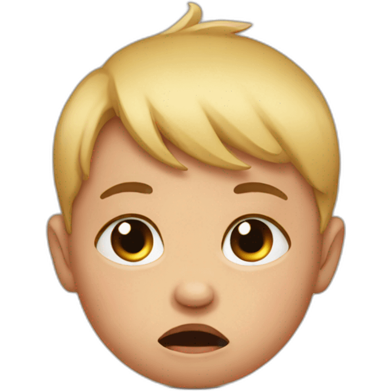 Crying baby emoji