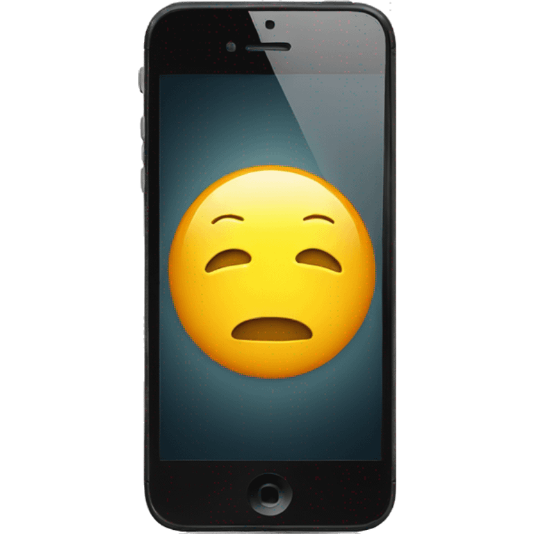 iPhone with flash emoji