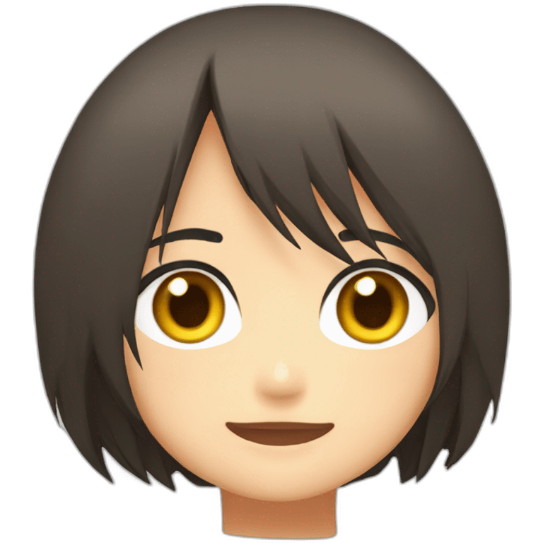 mikasa ackerman eat orange emoji