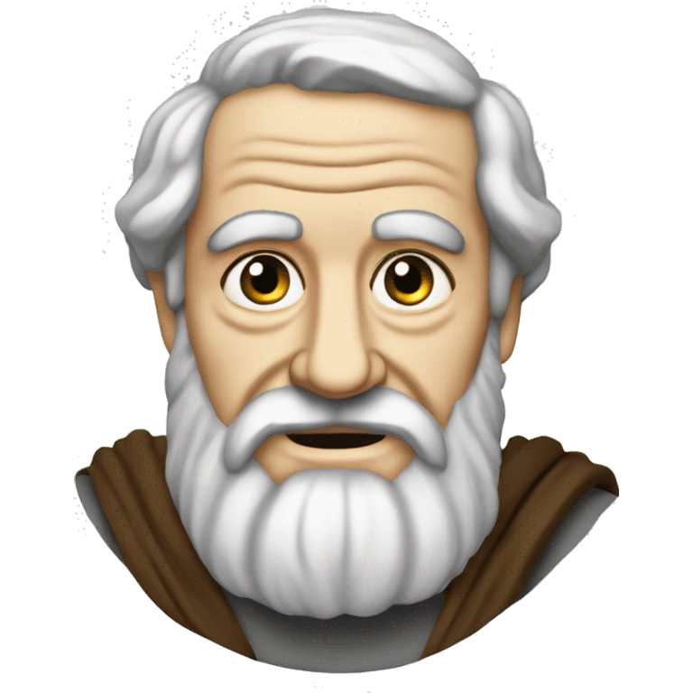 aristotle, greek philosopher, old emoji