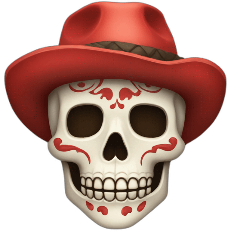 calavera roja emoji