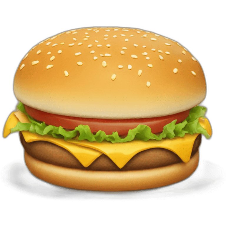 Un chat avec un burger emoji