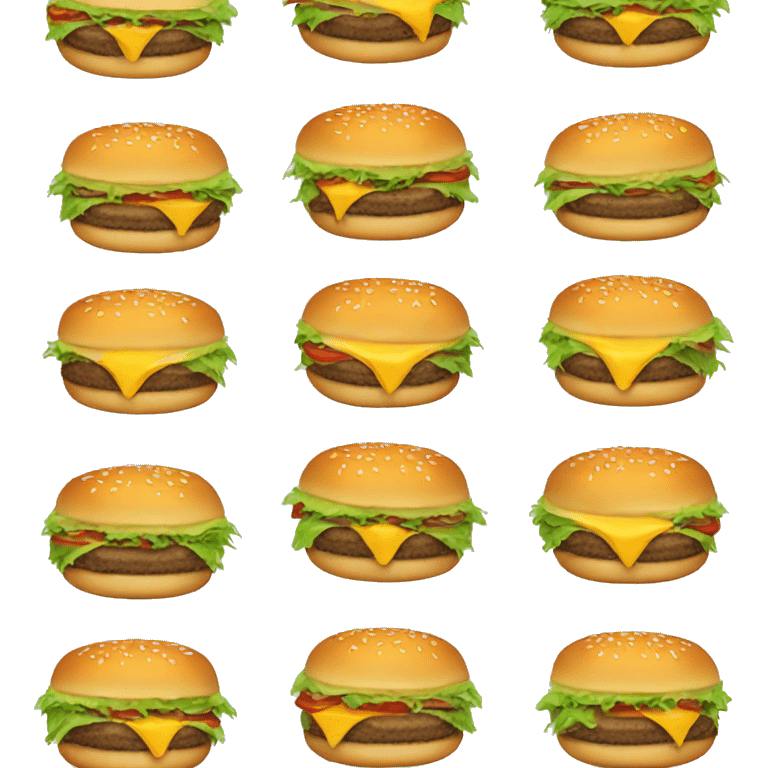 Delicious cheeseburger emoji