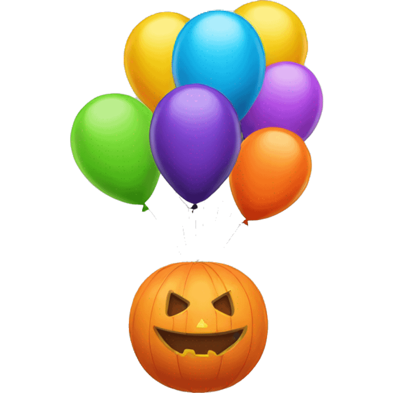 Ballons for halloween emoji