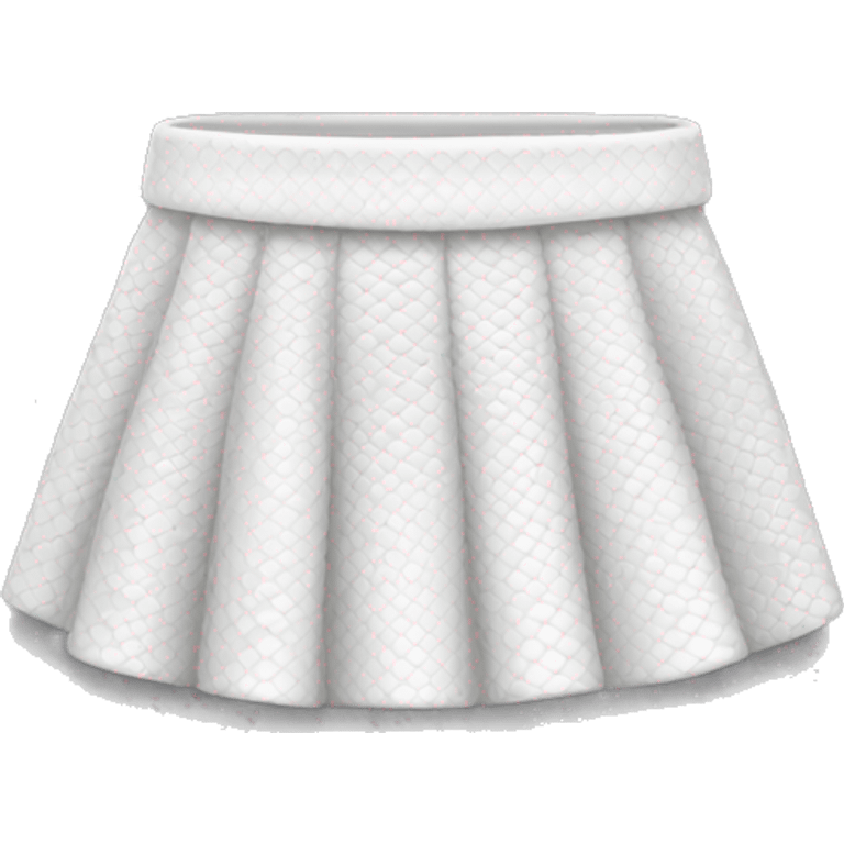 white snakeskin skirt emoji