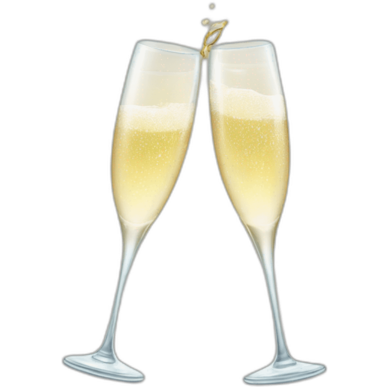 Champagne Glasses Cheers christmas emoji