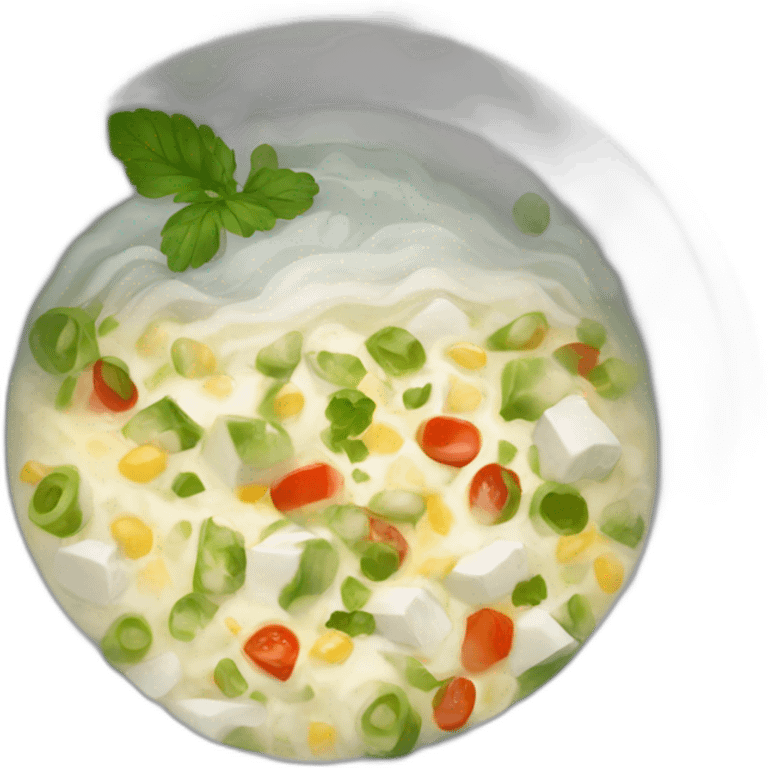 basin with russian salad emoji