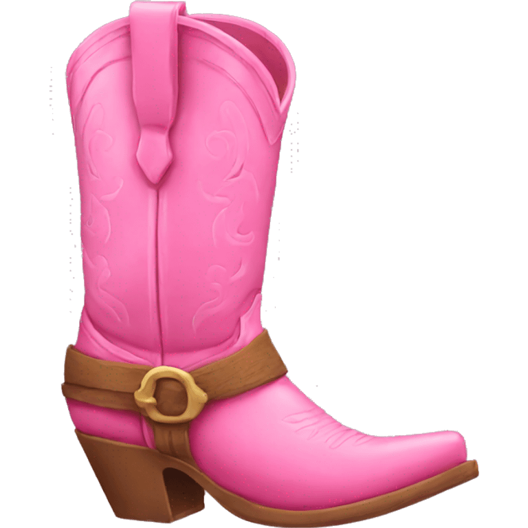 pink cowboy boots emoji