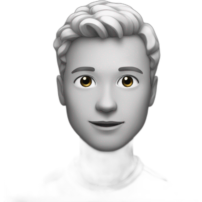 gigachad black and white realistic 3 4 ырще emoji