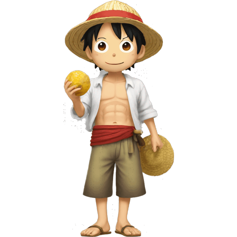 luffy et nauto fesant un tope - là emoji