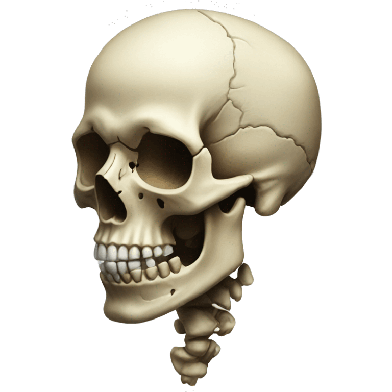 Skull realistic emoji