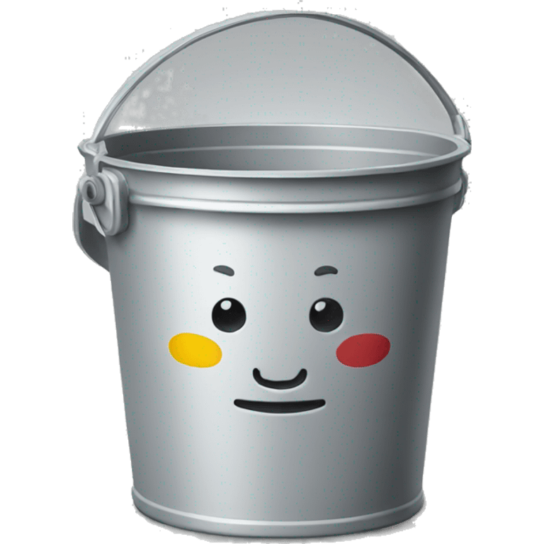 bucket with paint emoji