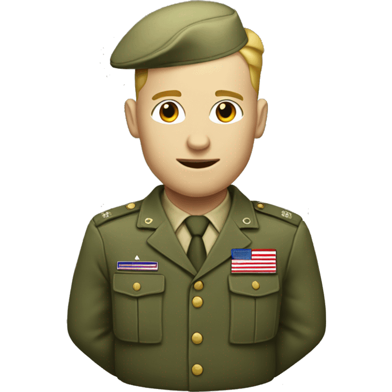 American soldier with a guile suit on emoji