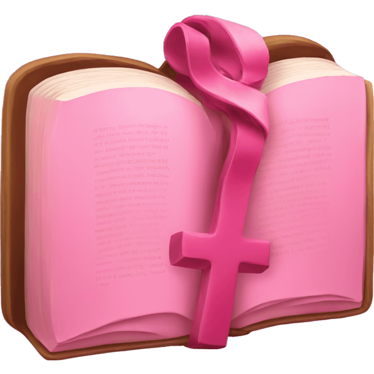 Pink bible  emoji