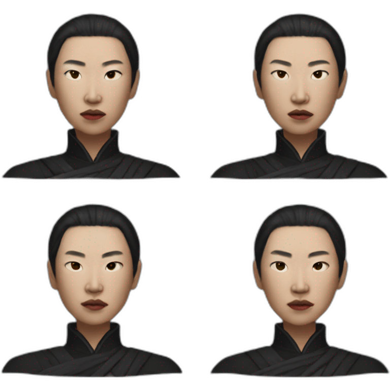 hyperrealist asian sith emoji