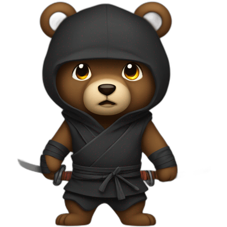 Ninja bear emoji