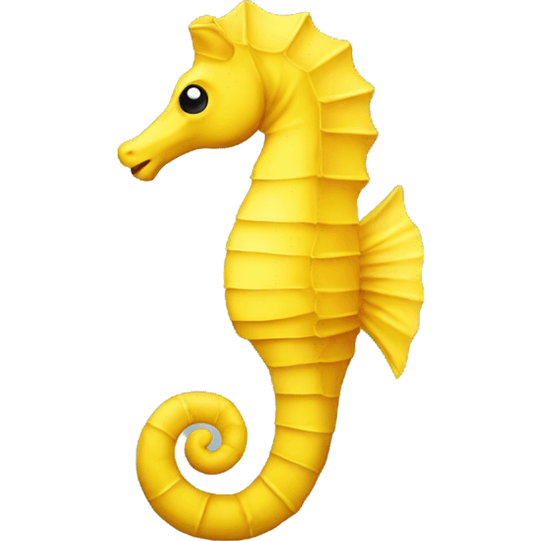 Yellow sea horse emoji