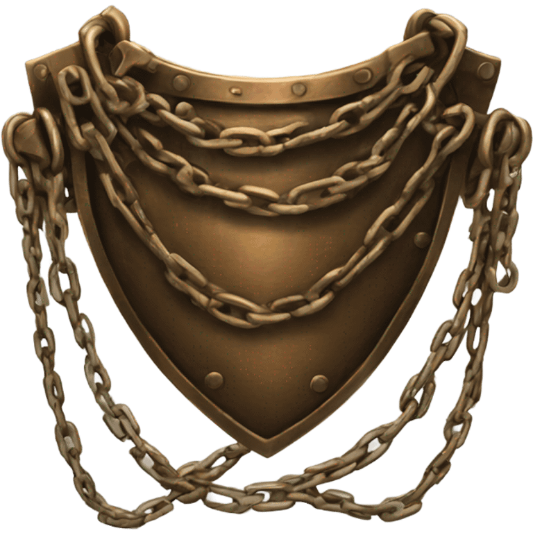 chestplate made of chains bronze emoji