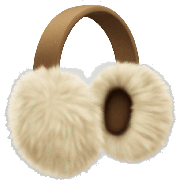 beige fur earmuffs emoji