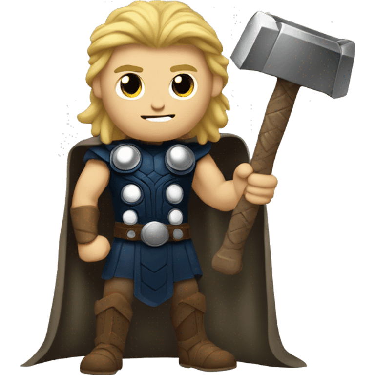 Thor holding a hammer emoji