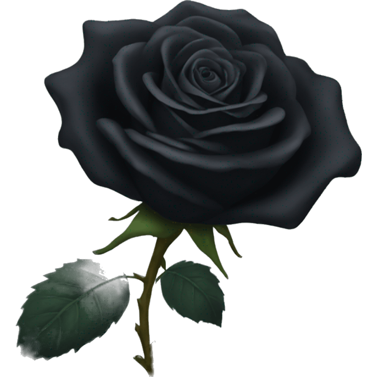 Black rose emoji