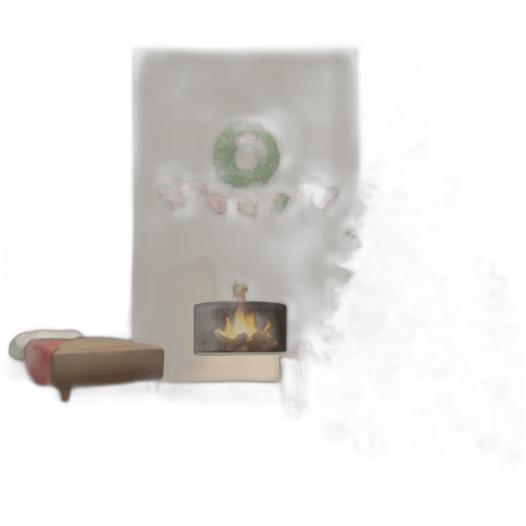 Title december with christmas decorations  emoji