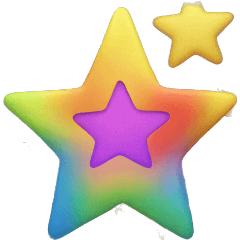 Rainbow star emoji