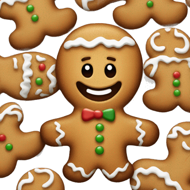 gingerbread man emoji