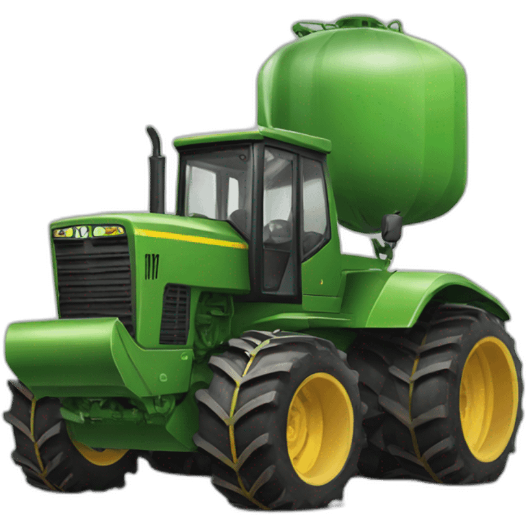 tractor pulling tank emoji