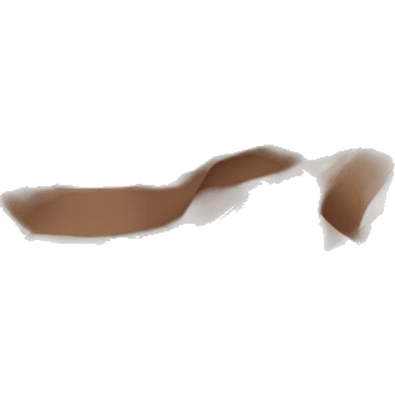 Ribbon with a mocha color emoji