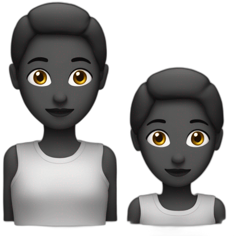 une personne noir met ses deux mains sur la tête. Visage choqué emoji