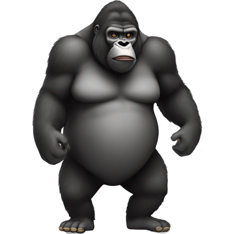 Big fat gorilla holding a banana emoji