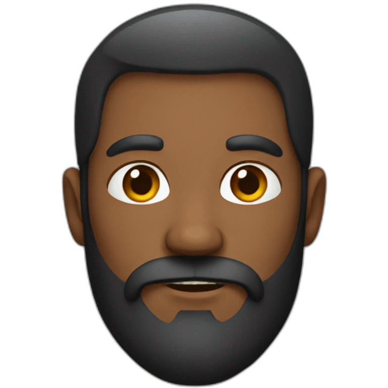 A guy with a dark long beard emoji