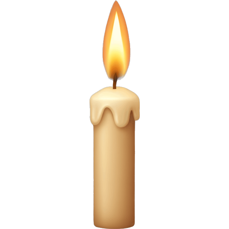 Beige candle emoji